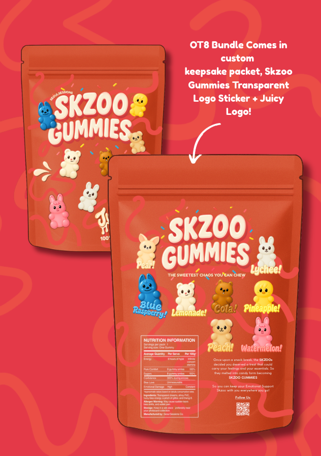 Gummy Skzoo Vinyl Waterproof Stickers