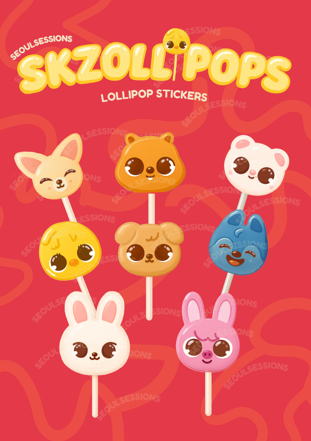 SKZOLLIPOP Vinyl Waterproof Stickers