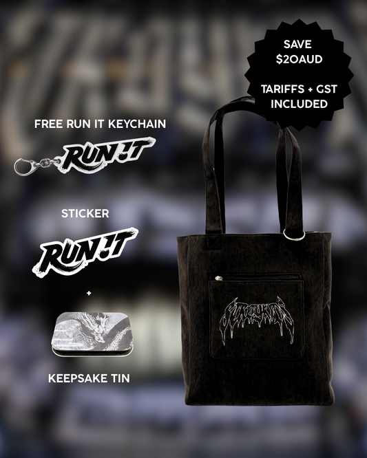 BUNDLE - Stray Kids Embroidered XL Shopping Tote