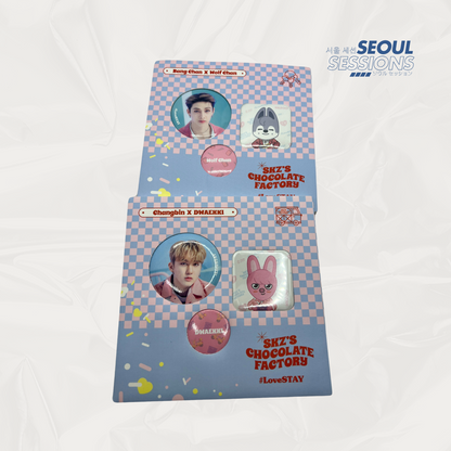 Stray Kids Chocolate Factory Badge Set