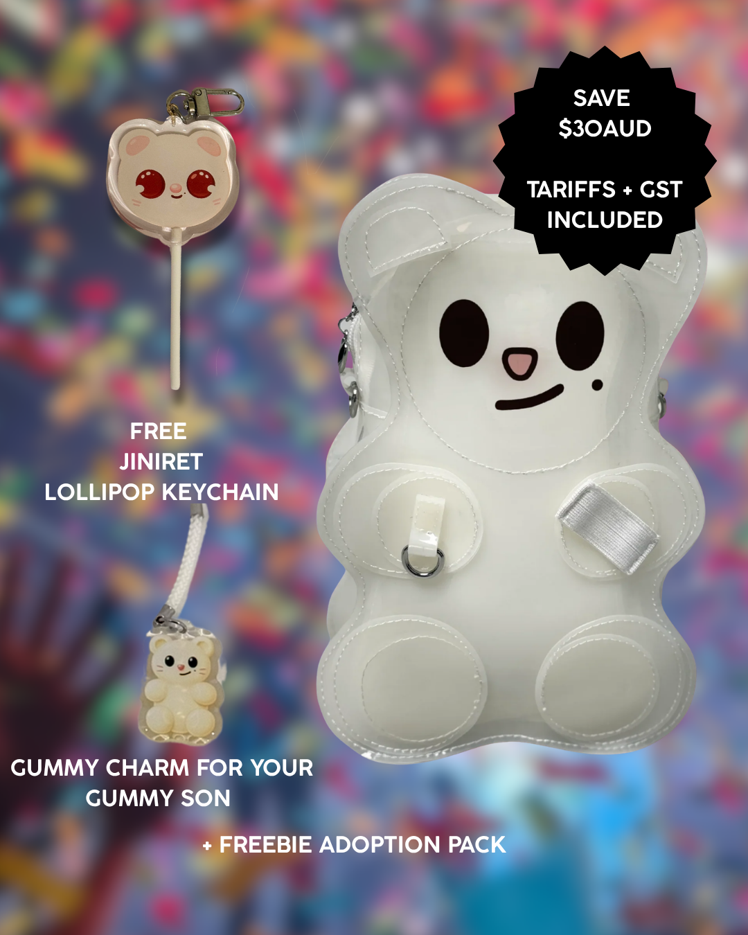 BUNDLE - SKZOO Gummy Crossbody/Backpack