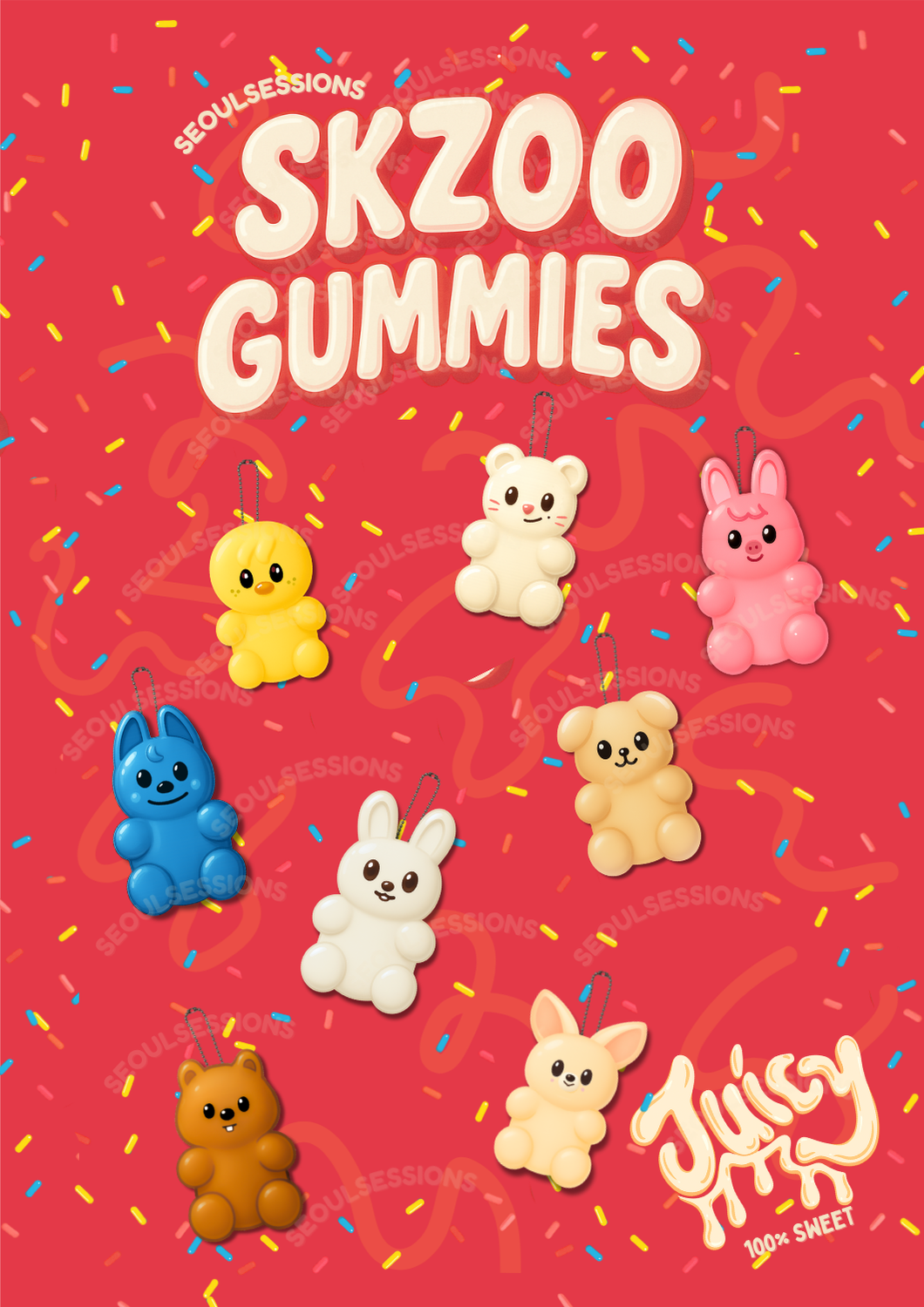 Gummy Skzoo Keychains