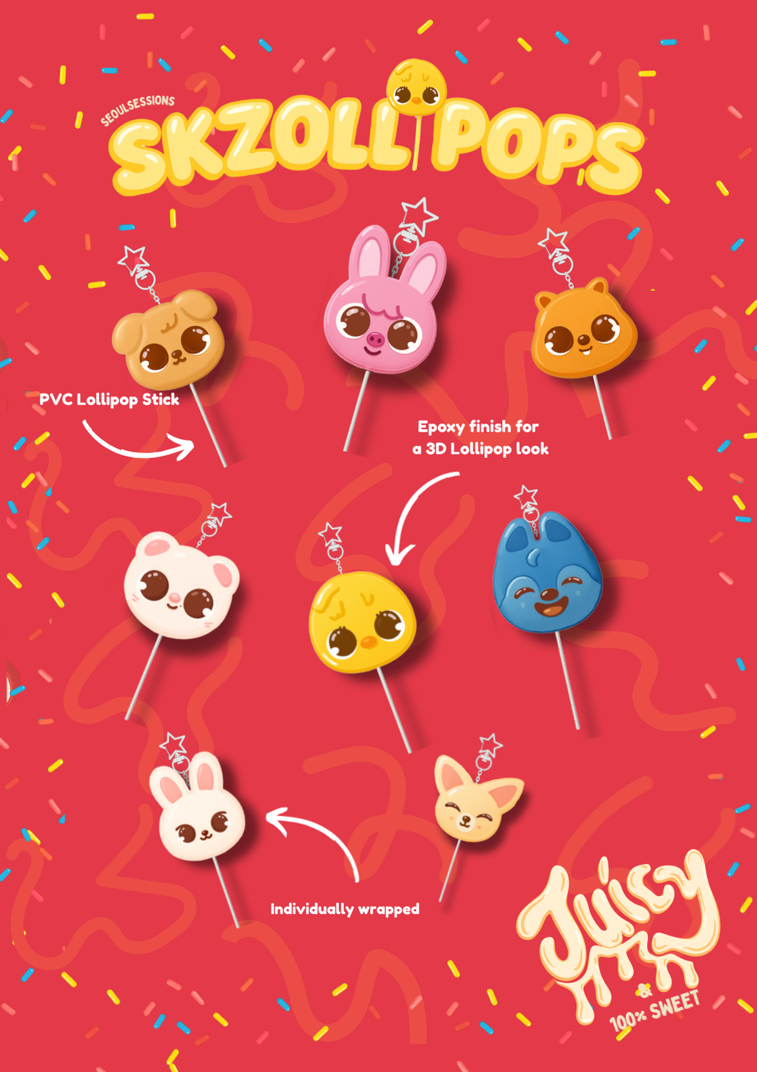 SKZOLLIPOPS - Lollipop Keychain Blind Bag