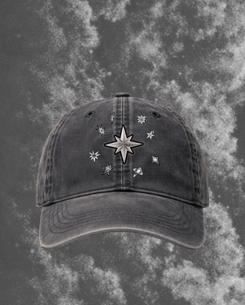 Stay Stars Embroidered Hat