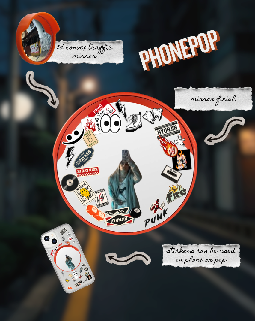 So Good - Hyunjin Mirror Keychain + Phone Pop
