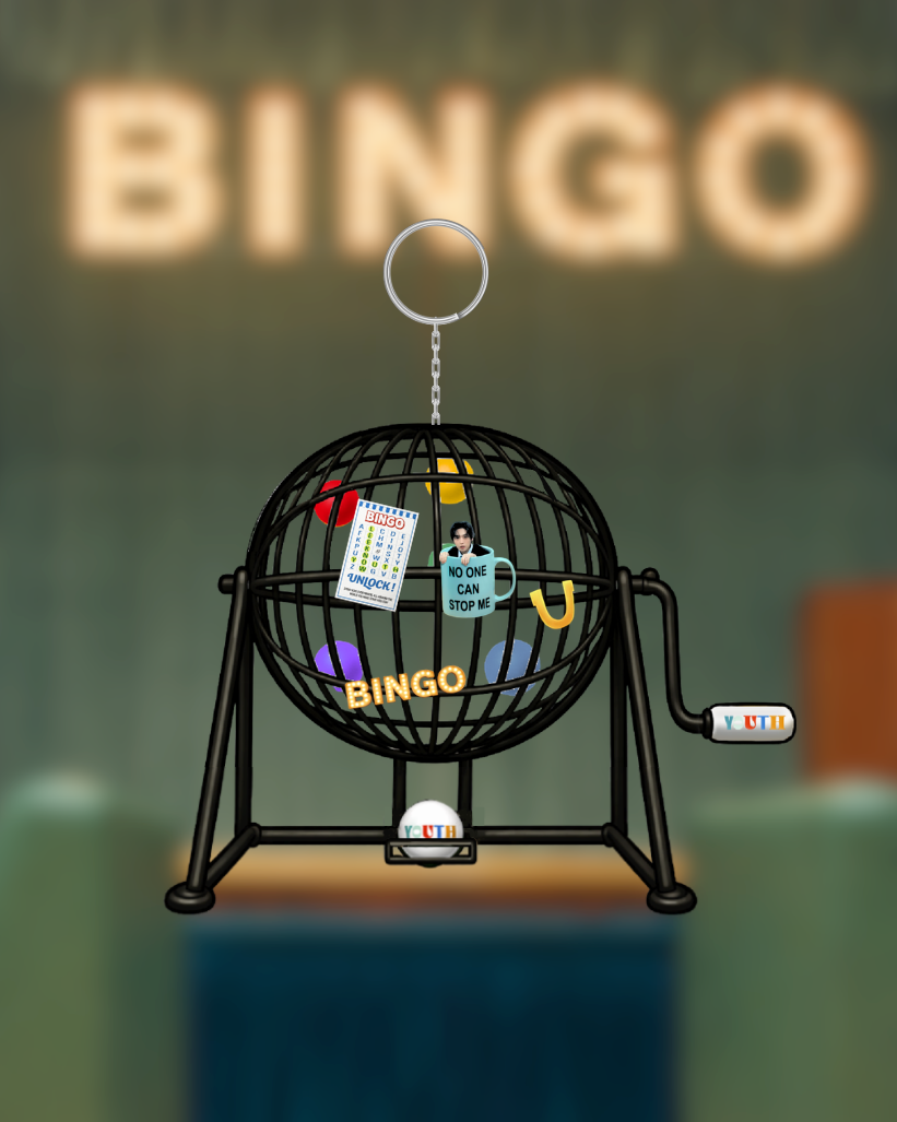 Youth - Bingo Shaker Keychain