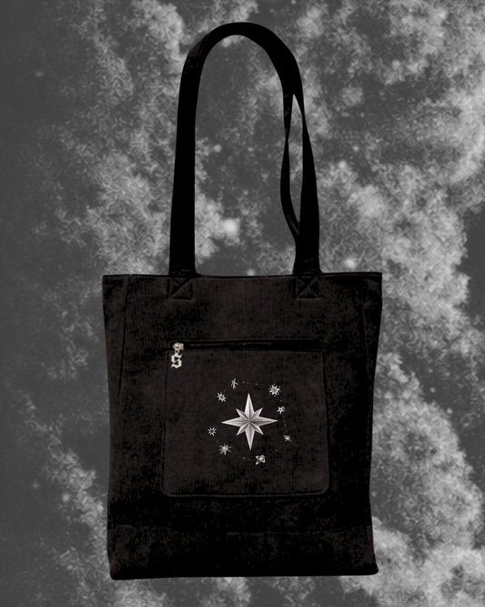 Stay Star XL Embroidered Shopping Tote w/ Laptop Sleeve